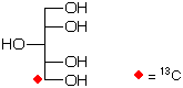 structure of D-[5-13C]xylitol