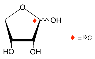 structure of D-[1-13C]erythrose