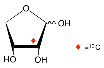 structure of D-[2-13C]erythrose
