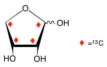 structure of D-[UL-13C4]erythrose