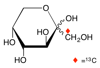 structure of D-[1-13C]fructose