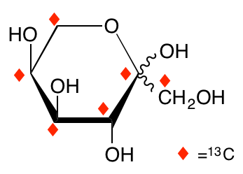 structure of L-[UL-13C6]fructose