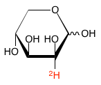 structure of D-[2-2H]lyxose