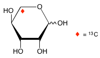 structure of L-[5-13C]lyxose