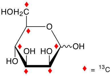structure of D-[UL-13C6]mannose