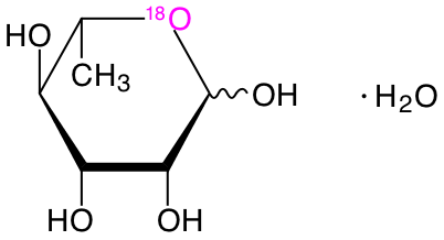 structure of L-[5-18O]rhamnose monohydrate