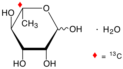structure of L-[5-13C]rhamnose monohydrate