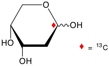 structure of 2-deoxy-D-[1-13C]ribose