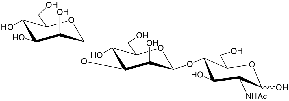structure of Man(a3)Man(b4)GlcNAc